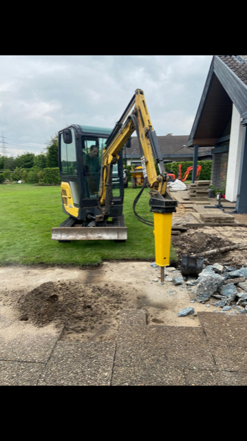 Minibagger 1,8 t – Bagger mit Hydraulikhammer